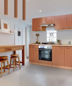 Respekta Küchenzeile KB210BBE 210 cm Buche Nachbildung