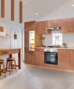 Respekta Küchenzeile KB270BBE 270 cm Buche Nachbildung