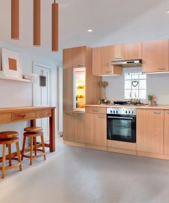 Respekta Küchenzeile KB270BBEC 270 cm Buche Nachbildung