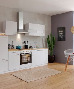 Respekta Küchenzeile KB270WWC 270 cm Weiß