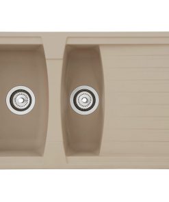 Respekta Mineralite Einbauspüle Boston 100x50 cm - Sandbeige