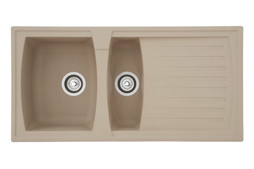 Respekta Mineralite Einbauspüle Boston 100x50 cm - Sandbeige