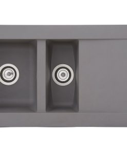Respekta Mineralite Einbauspüle Denver 100x50 cm - Betongrau