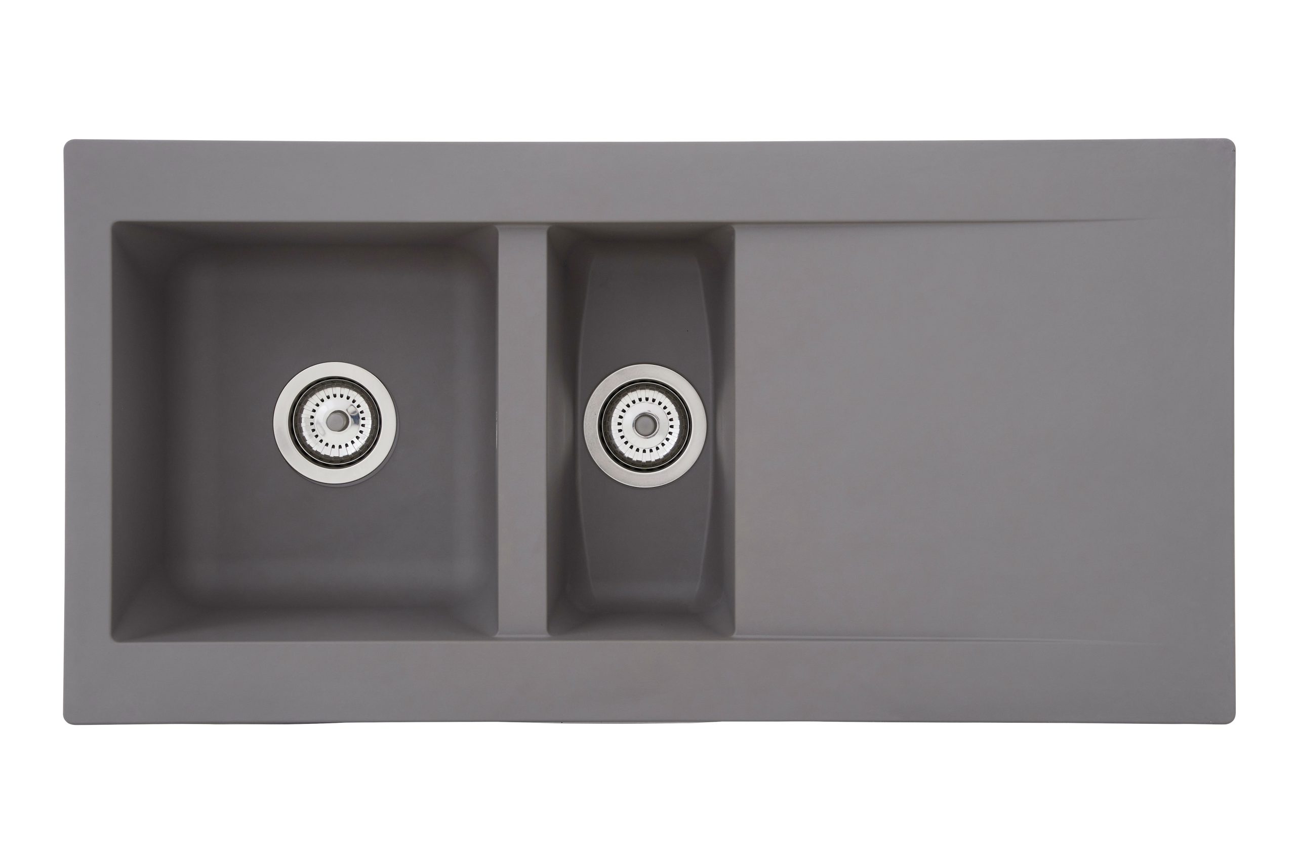 Respekta Mineralite Einbauspüle Denver 100x50 cm - Betongrau