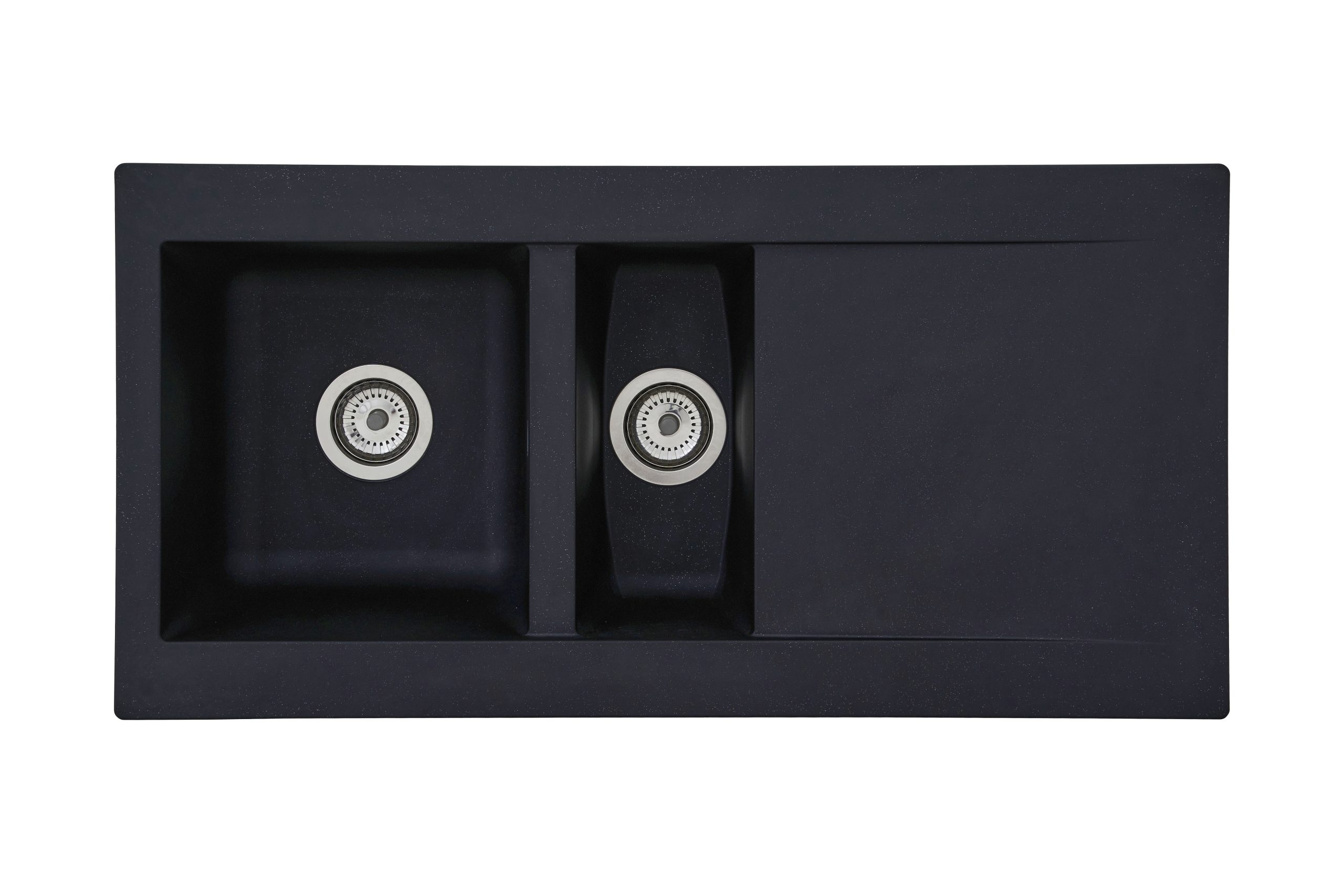 Respekta Mineralite Einbauspüle Denver 100x50 cm - Schwarz