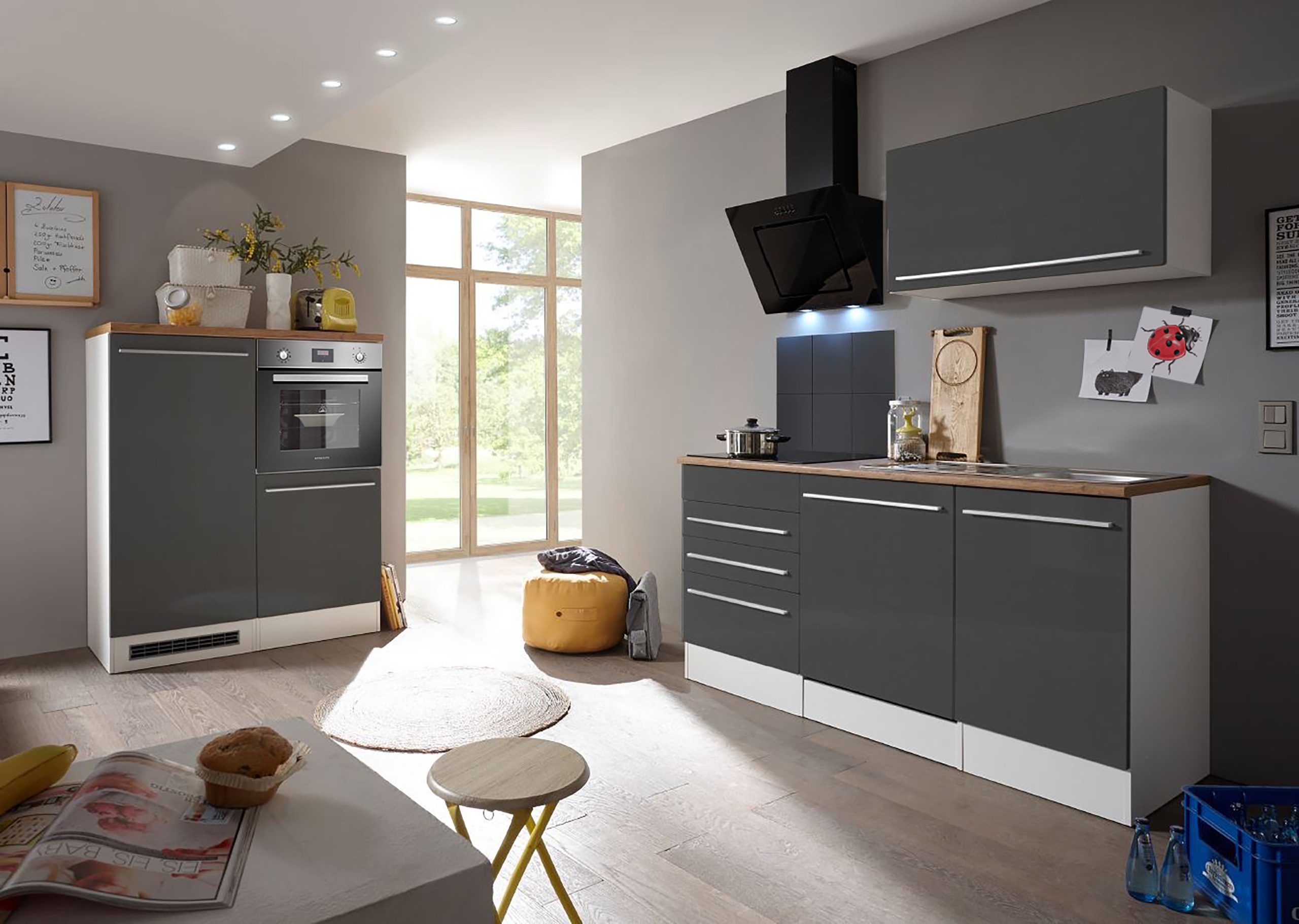 Respekta Premium Küchenzeile mit Mineralite - Einbauspülbecken 320 cm