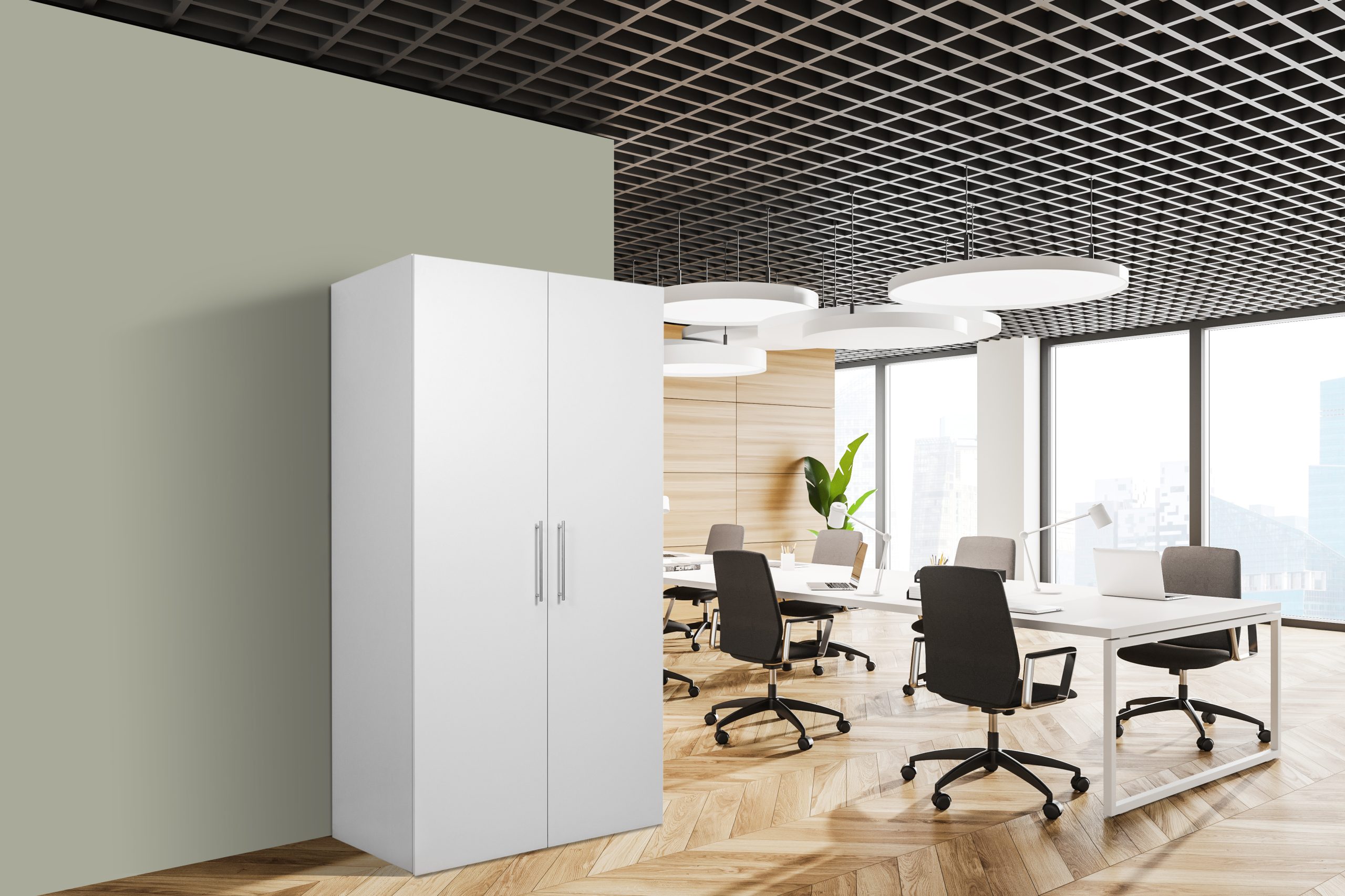 Respekta Schrankküche SKWWMIS weiß inkl. Mikrowelle - Pantryauflage mit Duokochfeld