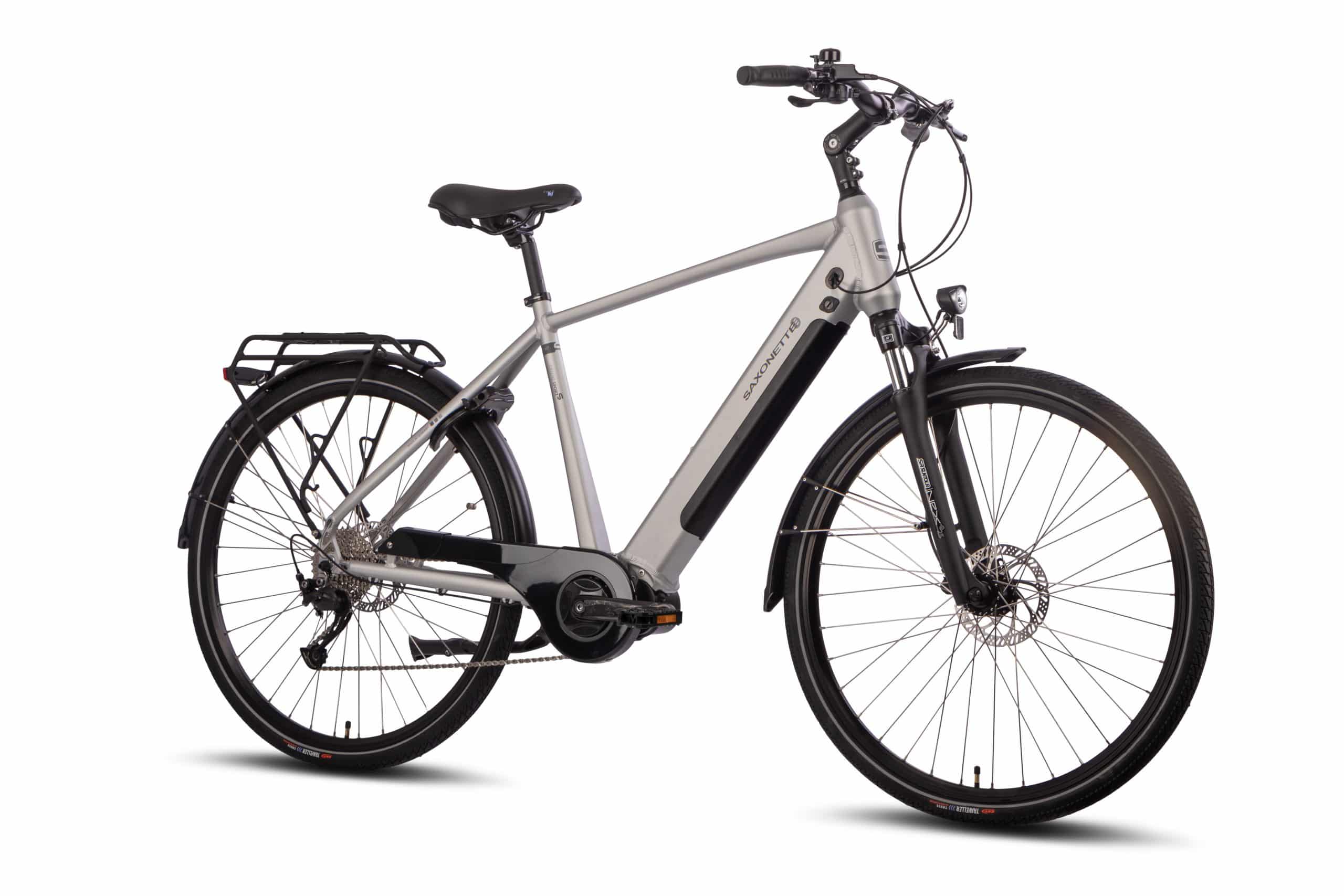 SAXONETTE Deluxe Sport Man 9 Gang Trekking E-Bike Scheibenbremsen