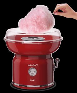 SOGO Zuckerwatte-Maschine Retro-Rot CC-SS-11975