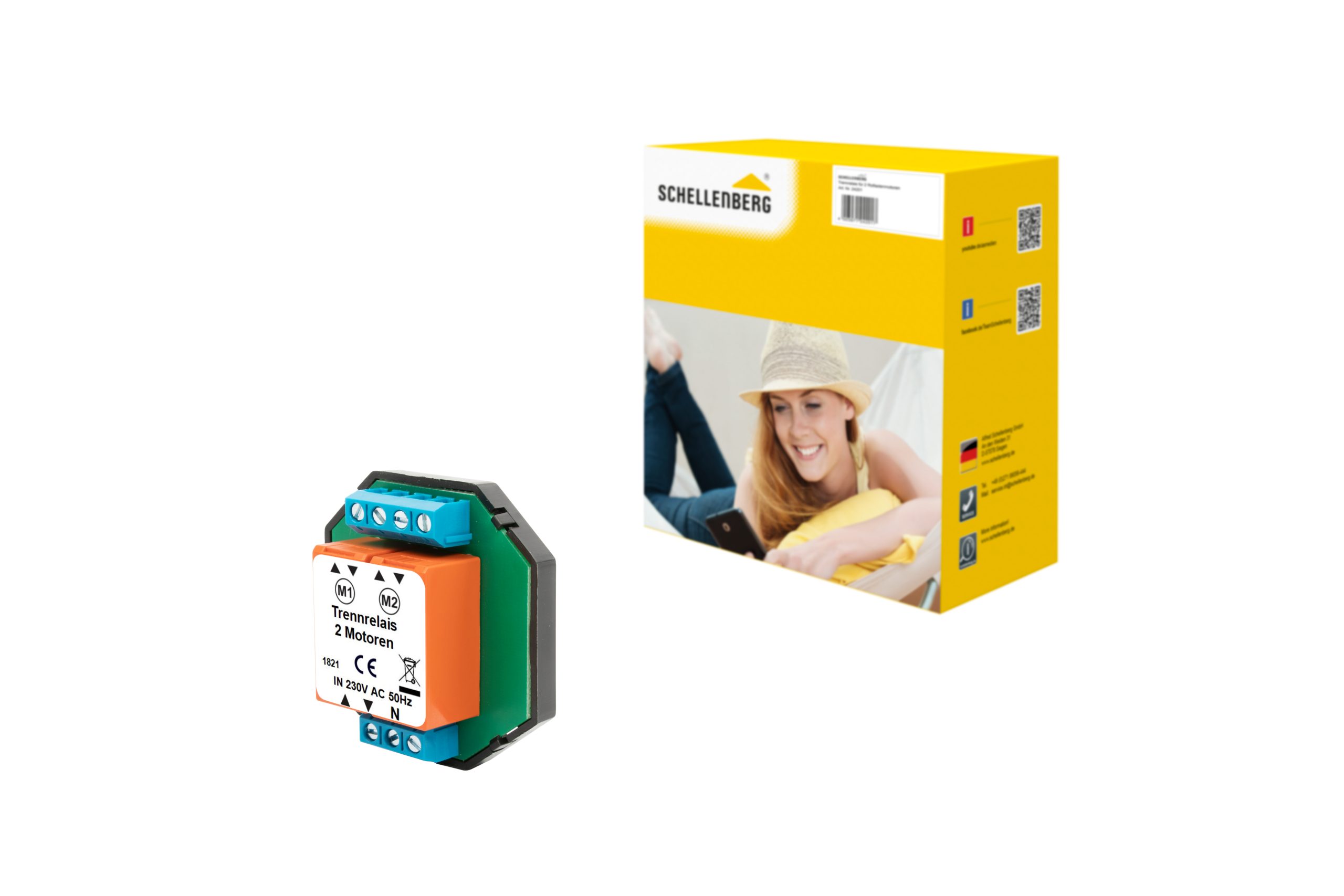 Schellenberg Rolladen-Trennrelais zentral 2-fach