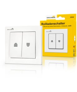 Schellenberg Rolladenschalter mit Rastfunktion Unterputz weiß