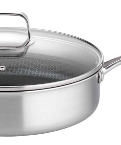 Schmorpfanne Inoxxa Black 28cm mit Glasdeckel