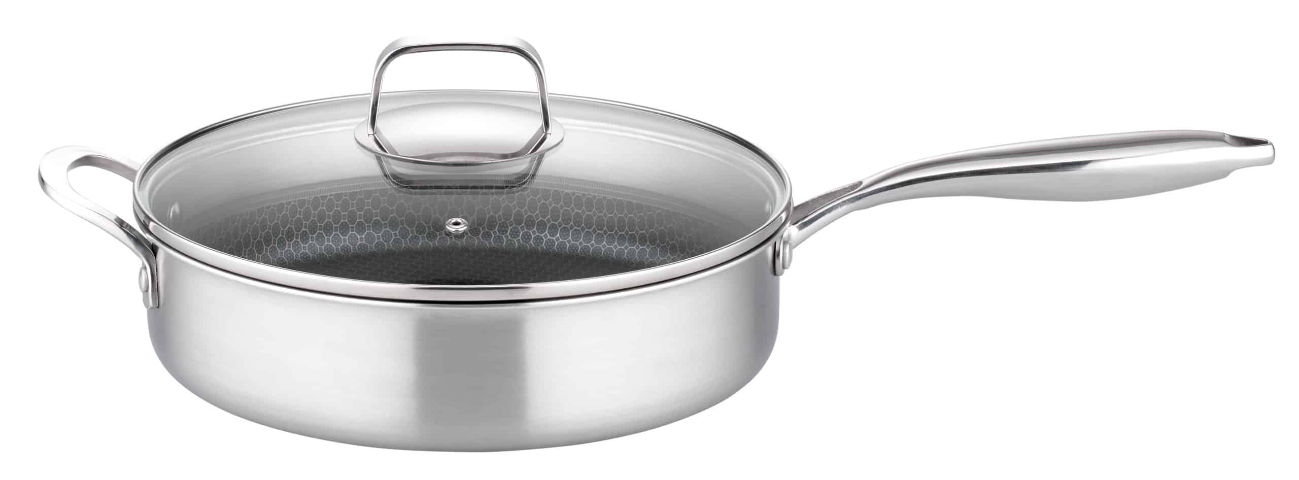 Schmorpfanne Inoxxa Black 28cm mit Glasdeckel