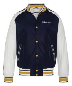 Schott Jacke Jacke im College-Stil mit Streifen