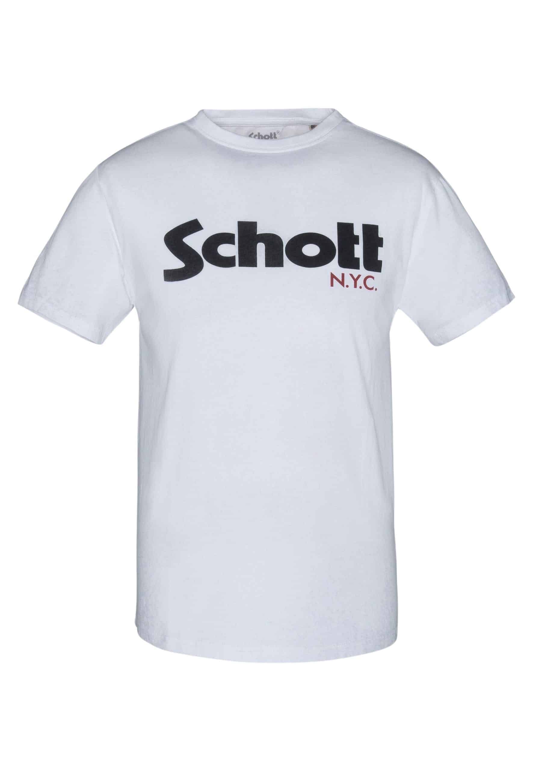 Schott T-Shirt TSLOGO Kurzarmshirt