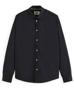 Scotch & Soda Hemd CORE POPLIN SOLID Langarmhemd