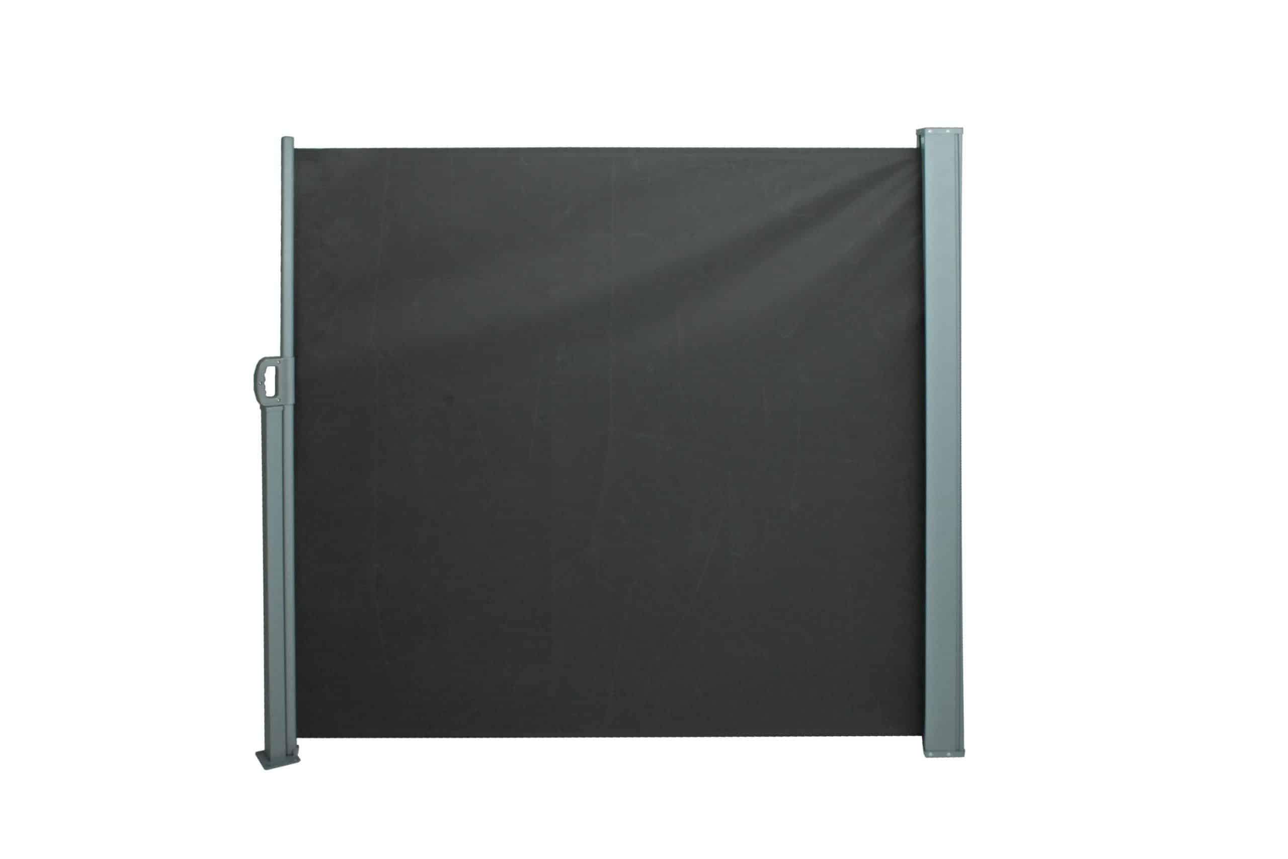 Seitenmarkise 160x300 Alu Seitenwandmarkise Markise Windschutz Sichtschutz grau