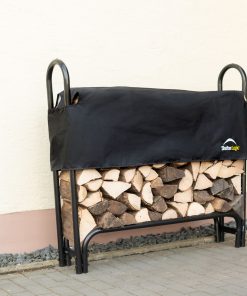 ShelterLogic Stahl Kaminholzregal Holzlager inkl. Abdeckung schwarz - versch. Ausführungen