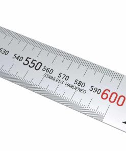 Shinwa 13137 Edelstahllineal 60 cm – mit Pick-Up