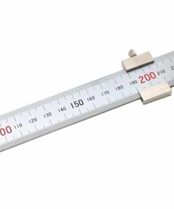 Shinwa 76752 Edelstahllineal 30 cm – mit Anschlag