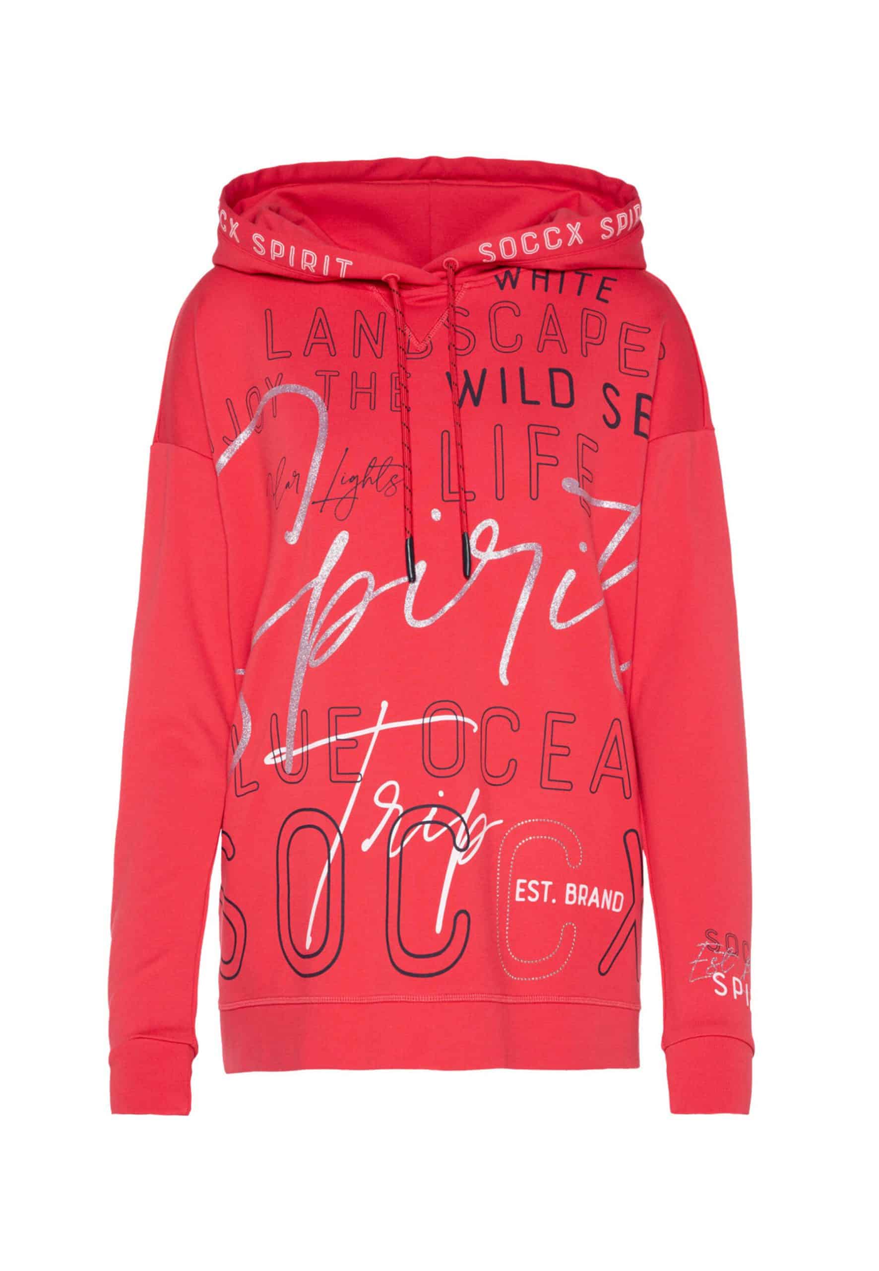 Soccx Kapuzensweatshirt Into The Blue Hoody mit Kapuze