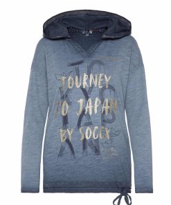 Soccx Langarmshirt Konnichiwa Longsleeve mit Kapuze