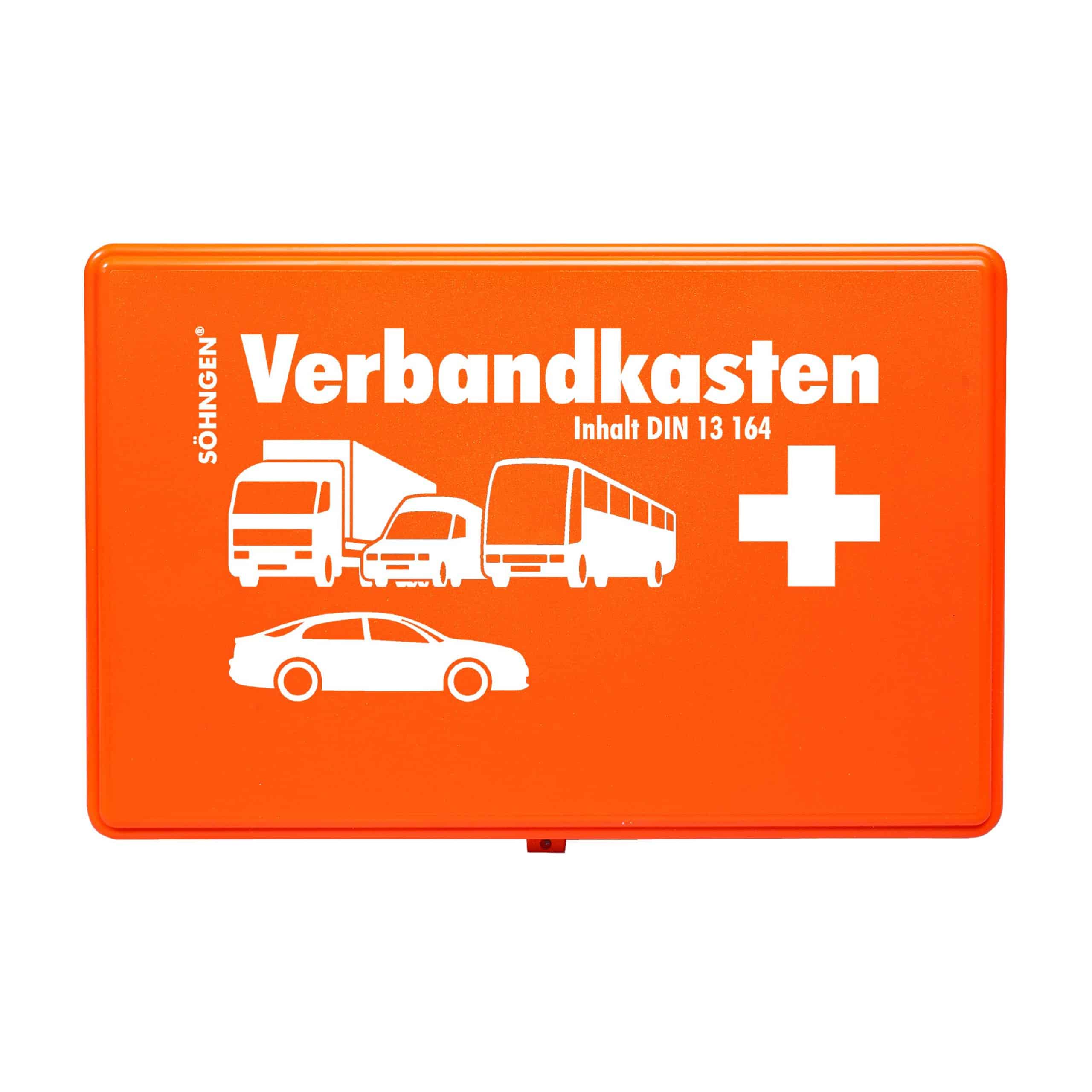 Söhngen KFZ-Verbandkasten mit Füllung Standard DIN 13164 Box für ihr Auto