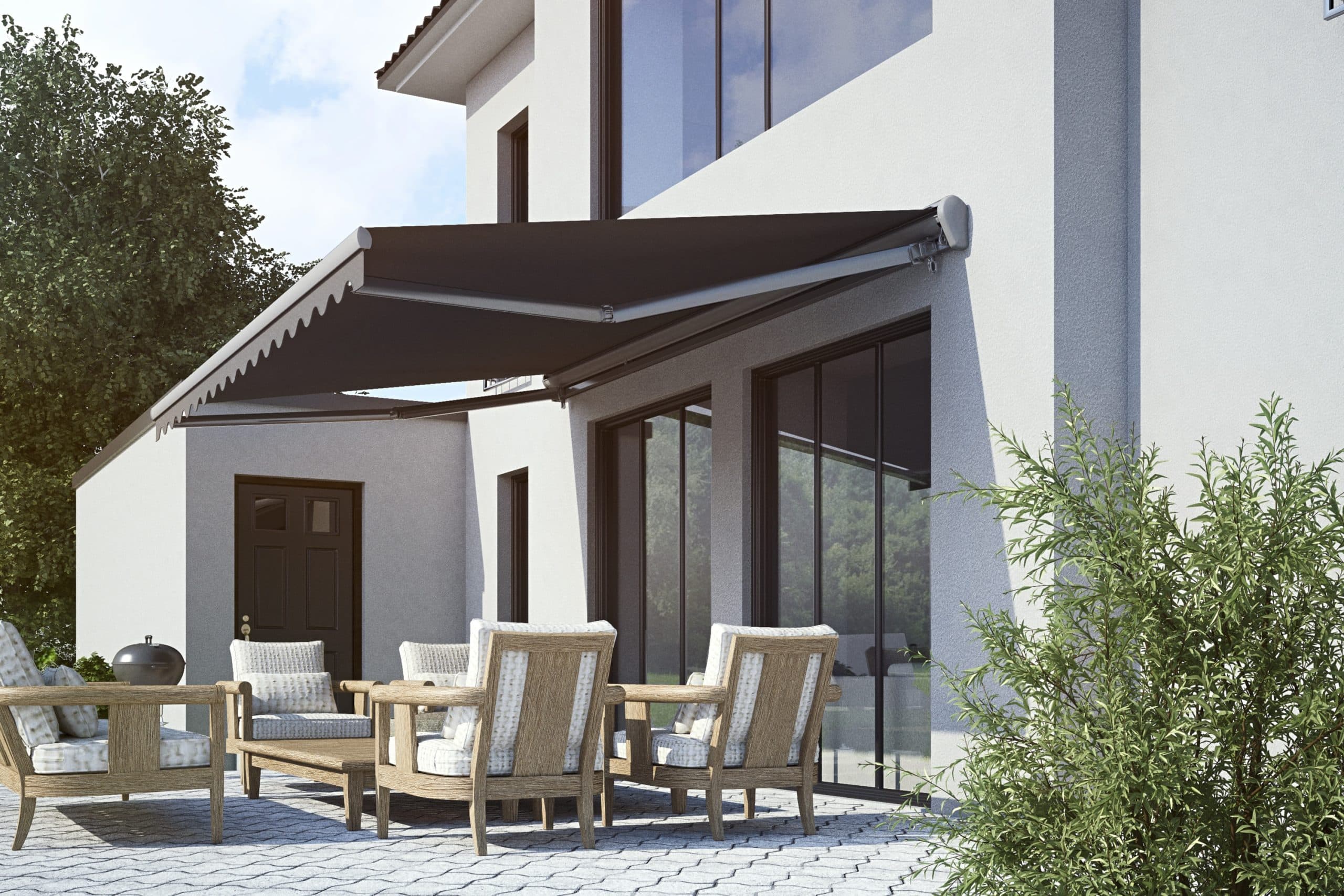 Spettmann Halbkassette SUN LED anthrazit 350x250cm granite rechts