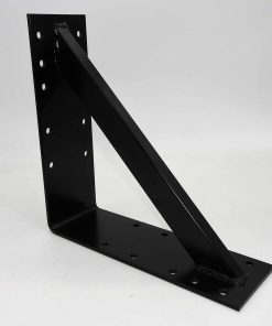 Stahl Winkel 300x300x100mm schwarz verstärkt Schwerlast Träger Schienenkonsole