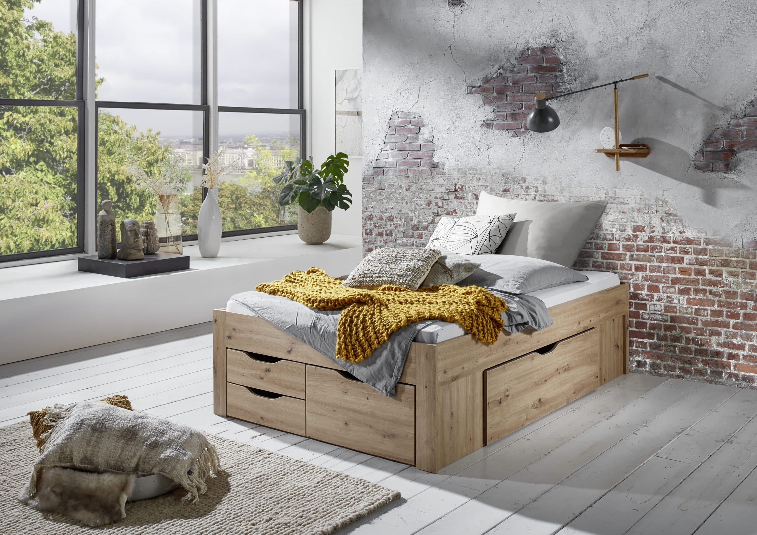 Stauraumbett Noah 140 x 200 cm