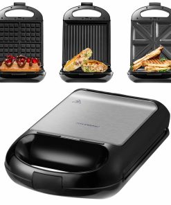 Steinborg 3in1 Sandwichmaker Kontaktgrill Waffeleisen 1200W
