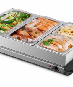 Steinborg Edelstahl Buffetwärmer Speisewärmer BPA-frei 300 Watt
