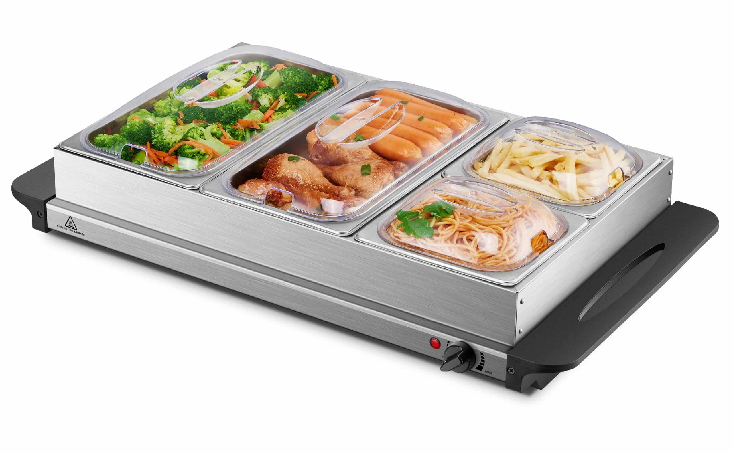 Steinborg Edelstahl Buffetwärmer Speisewärmer BPA-frei 300 Watt