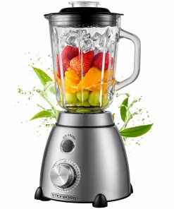 Steinborg Edelstahl Glas Standmixer 1.5L Glaskrug 2 Stufen+Puls 600W