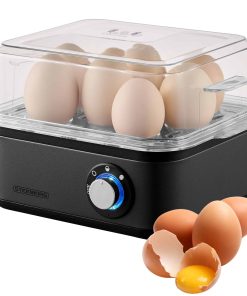 Steinborg Eierkocher Edelstahl für bis zu 8 Eier 500 W