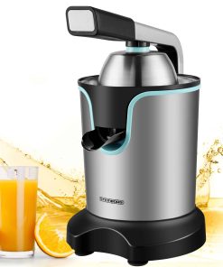 Steinborg Elektrische Zitruspresse Entsafter Edelstahl 800W Edelstahlsieb