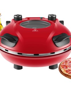 Steinborg Pizzaofen elektrisch mit 32 cm Pizzastein 1200W