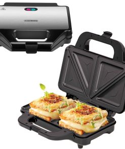 Steinborg XXL Sandwichmaker Edelstahl Antihafbeschichtung 1000W