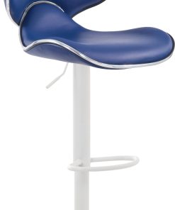 TPFLiving Barhocker Las Palmas Gestell weiß Kunstleder Orange