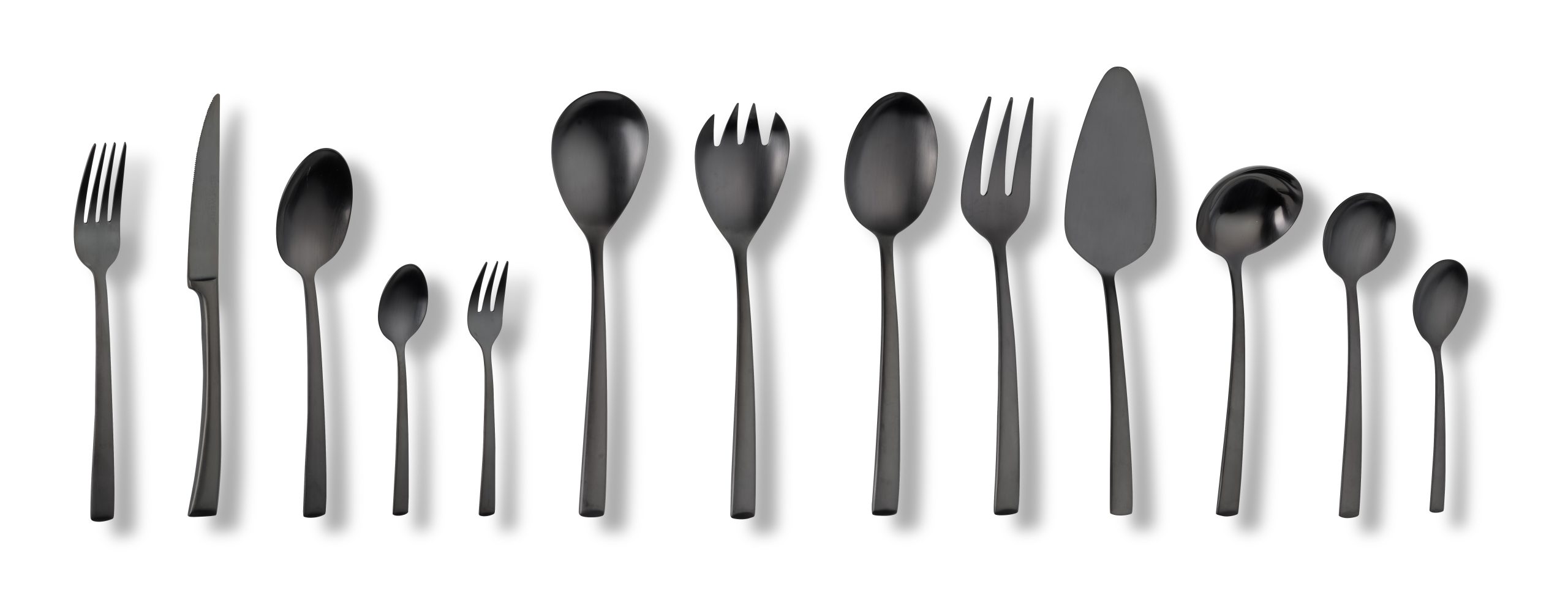 Tafelbesteck "AVELINO" 68 tlg. - schwarz matt