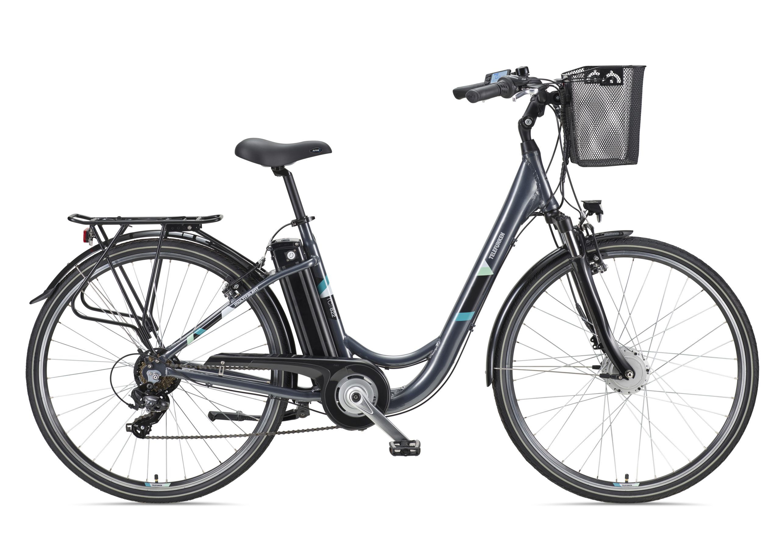Telefunken MULTITALENT RC822 City E-Bike 28" anthrazit