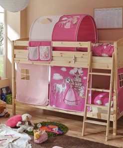 TiCAA Etagenbett Erni Country Kiefer Natur