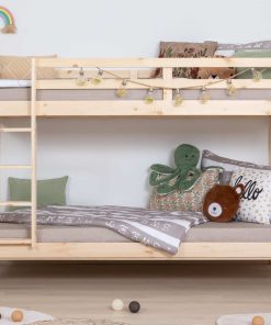 TiCAA Etagenbett Stockbett Rene Kiefer massiv Natur