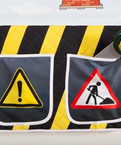 TiCAA Kinder Bett-Tasche "Oskars Baustelle" für Hoch- und Etagenbetten