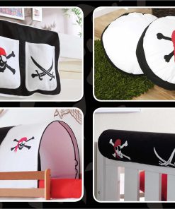 TiCAA Kinder Hochbett Zubehör Set 4-teilig