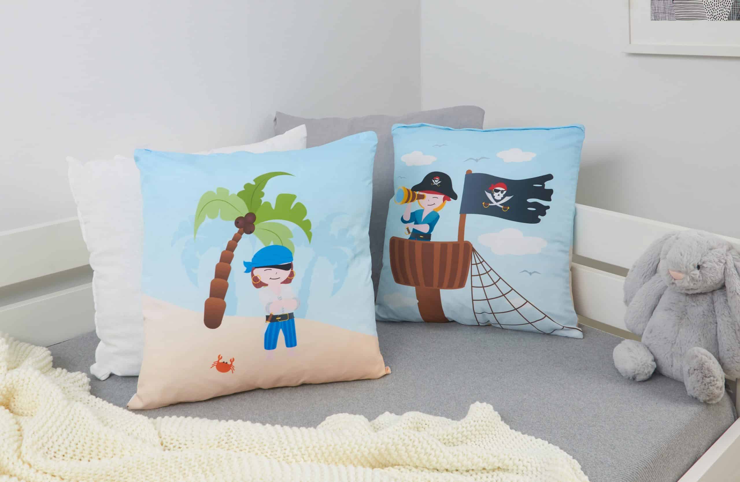 TiCAA Kinder Kissen-Set "Pirat Luan"