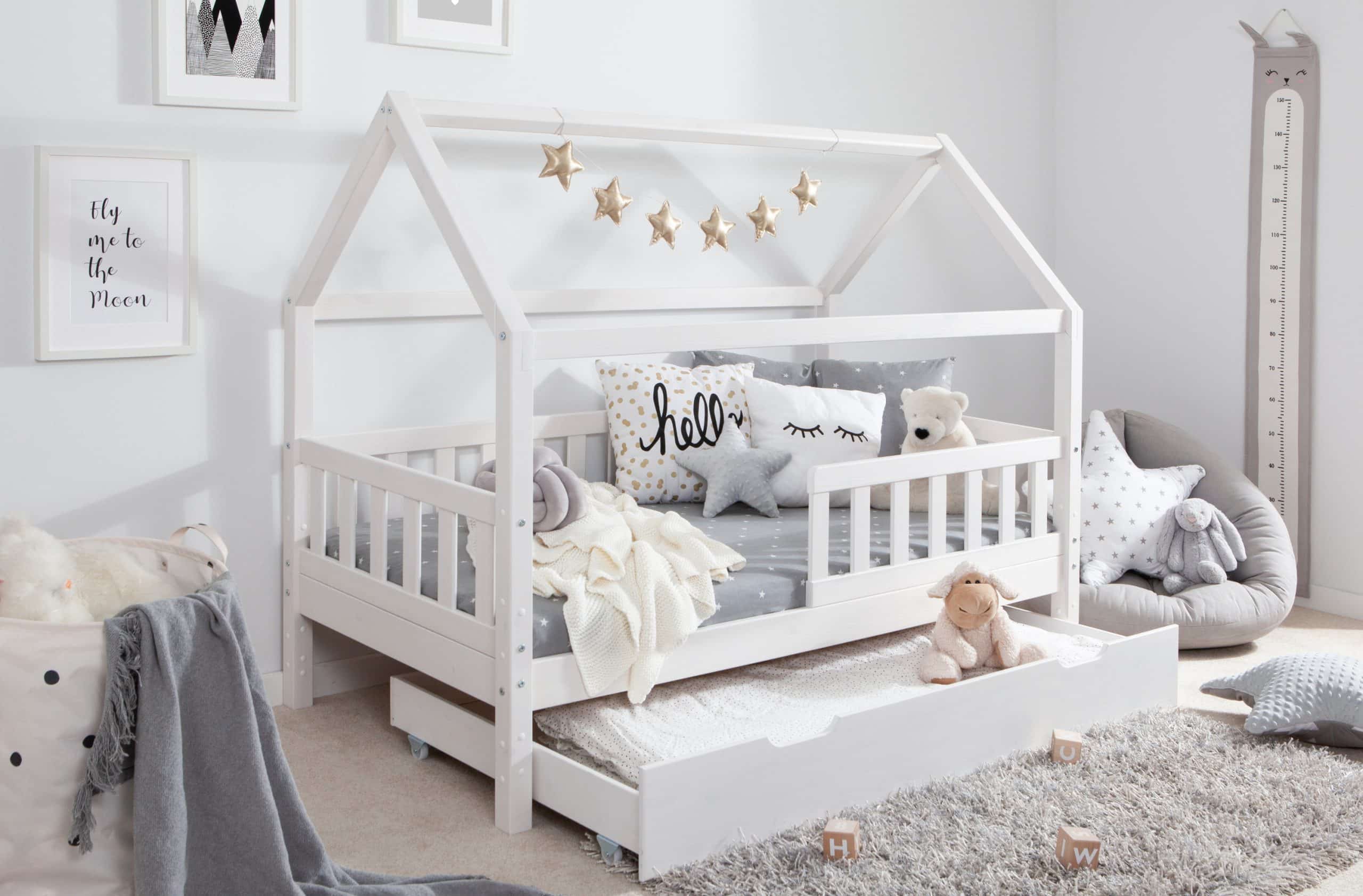 TiCAA Kinderbett Hausbett Montessori Kay 90x200