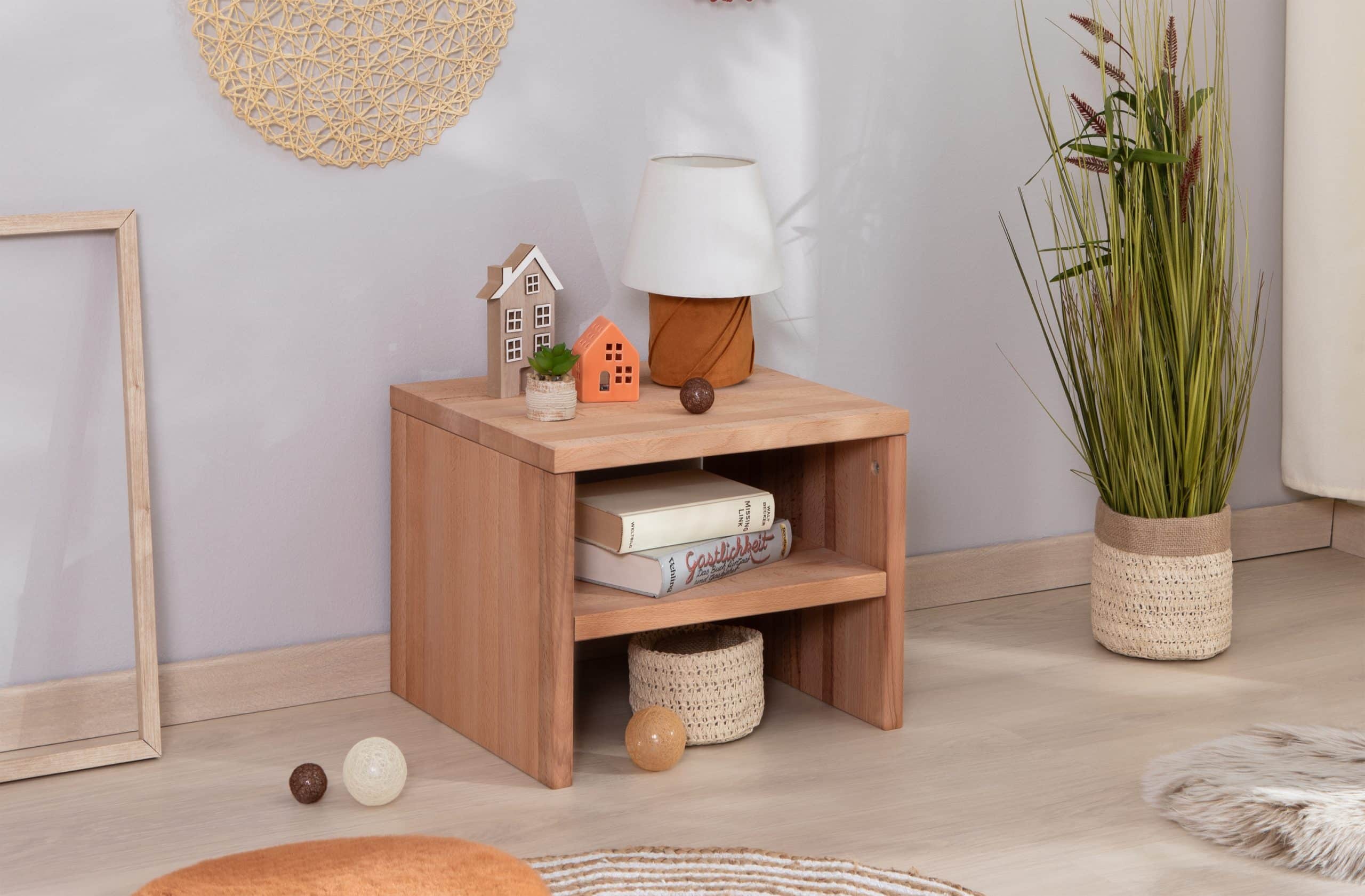 TiCAA Nachttisch "Harry" Buche geölt