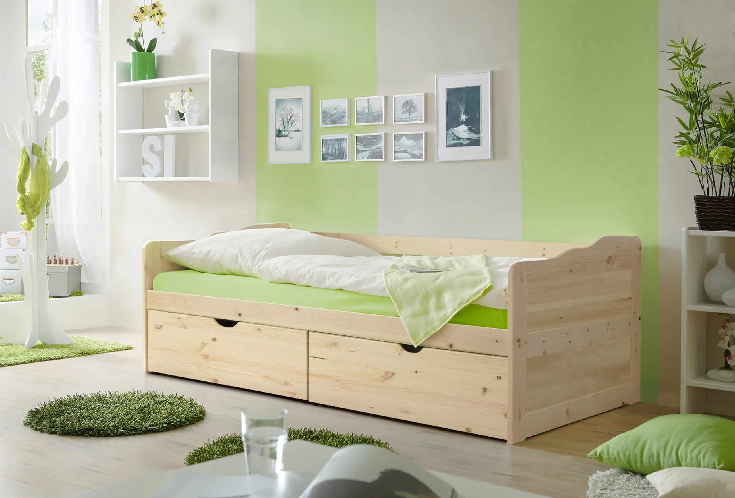 TiCAA Sofabett Funktionsbett Gästebett Melanie Kiefer Natur