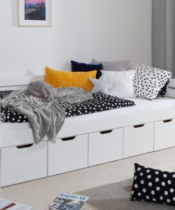 TiCAA Sofabett Naomi inkl. 5x Schubkästen